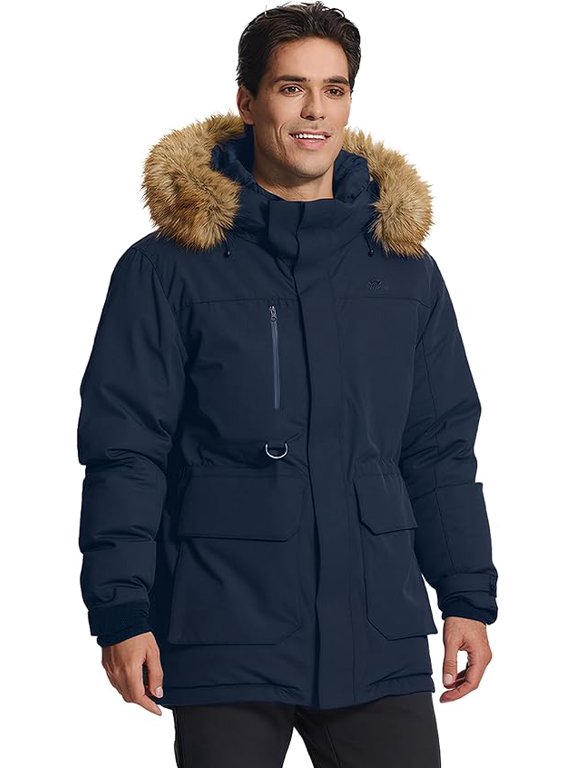 Down Parka Men Pioneer Camp 650 Fill Water Repellent Hood