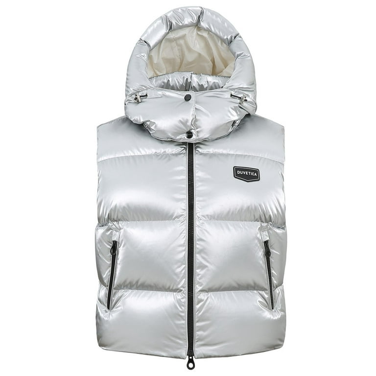 Duvetica Female Down Puffer Vest Grey Sizes IT 34 64 Walmart