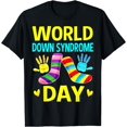 thumbnail image 1 of Down Right Perfect - World Down Syndrome Awareness Day Women T-Shirt Black Medium, 1 of 4
