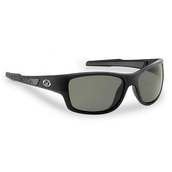 Down Sea Polarized Sunglasses, Matte Black Frame with Smoke Lens