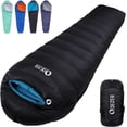 thumbnail image 1 of Down Sleeping Bag for Adults 0°F 10°F 15°F 20°F Backpacking Cold Weather with Compression Sack, 1 of 6