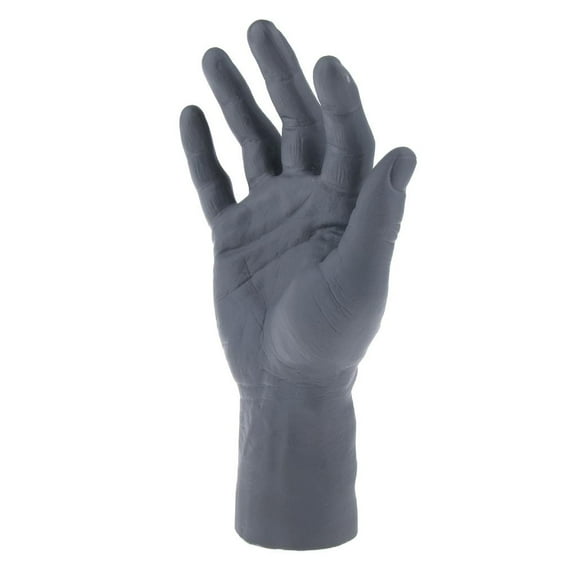 -Down Soft PVC Realistic Male Mannequin Hand for Display, Freestanding