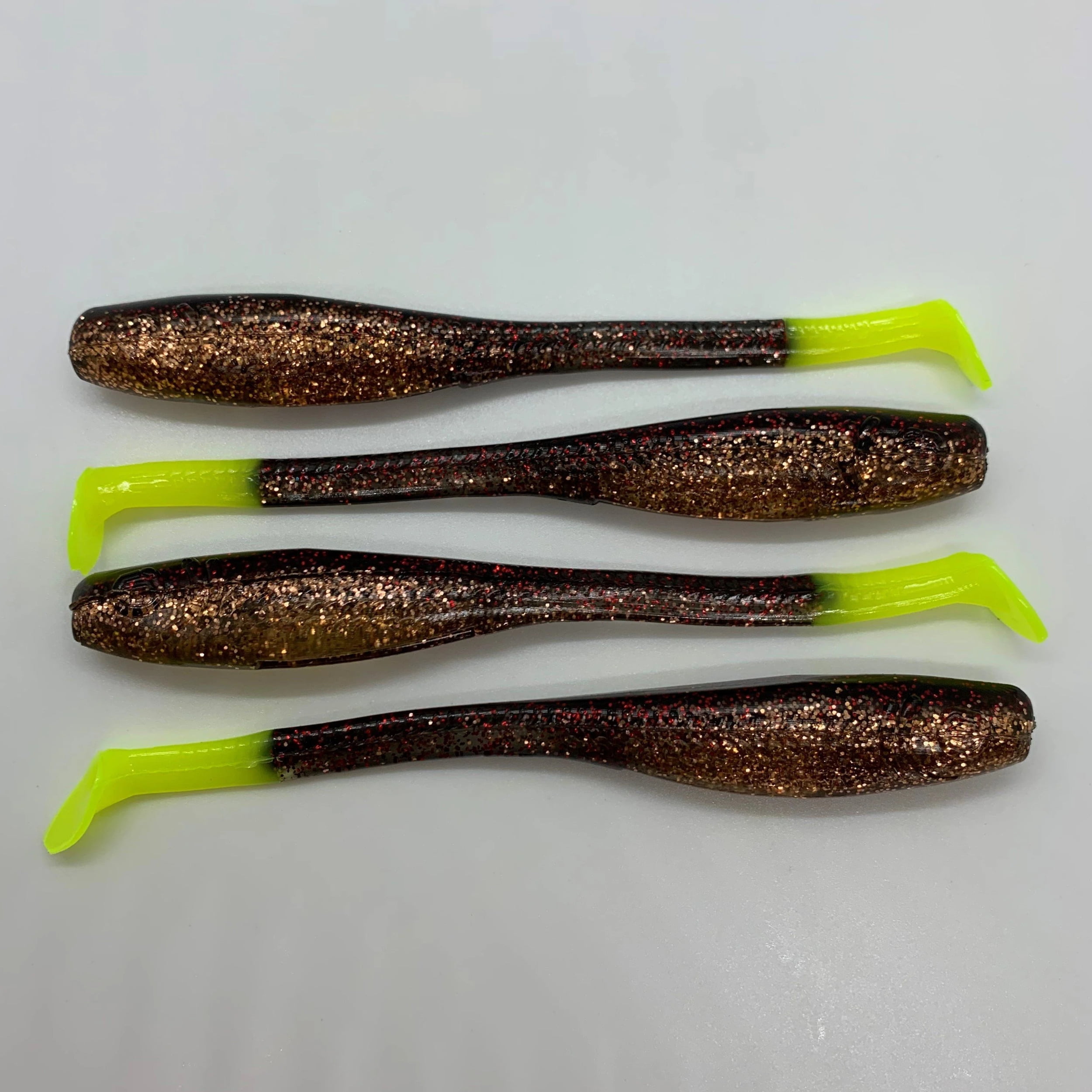 Down South Lures Super Model 5 Paddle Tail Swimbaits 6-Pack