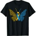 thumbnail image 1 of Down Syndrome Awareness Butterfly T-Shirt Support Gift Shirt, 1 of 3