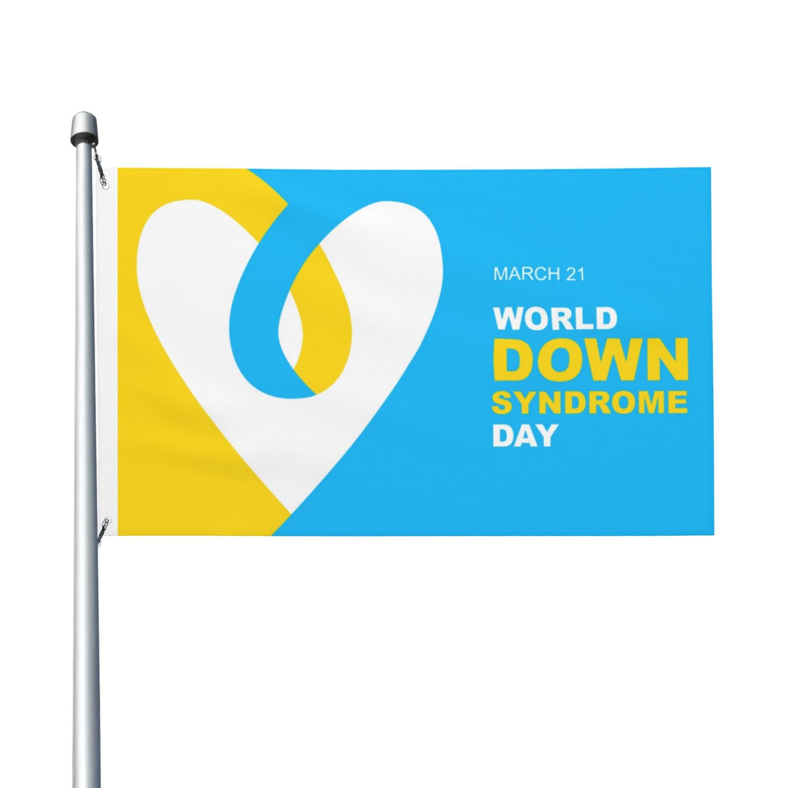 Down Syndrome Awareness Day Garden Flags 3 x 5 Foot Polyester Flag