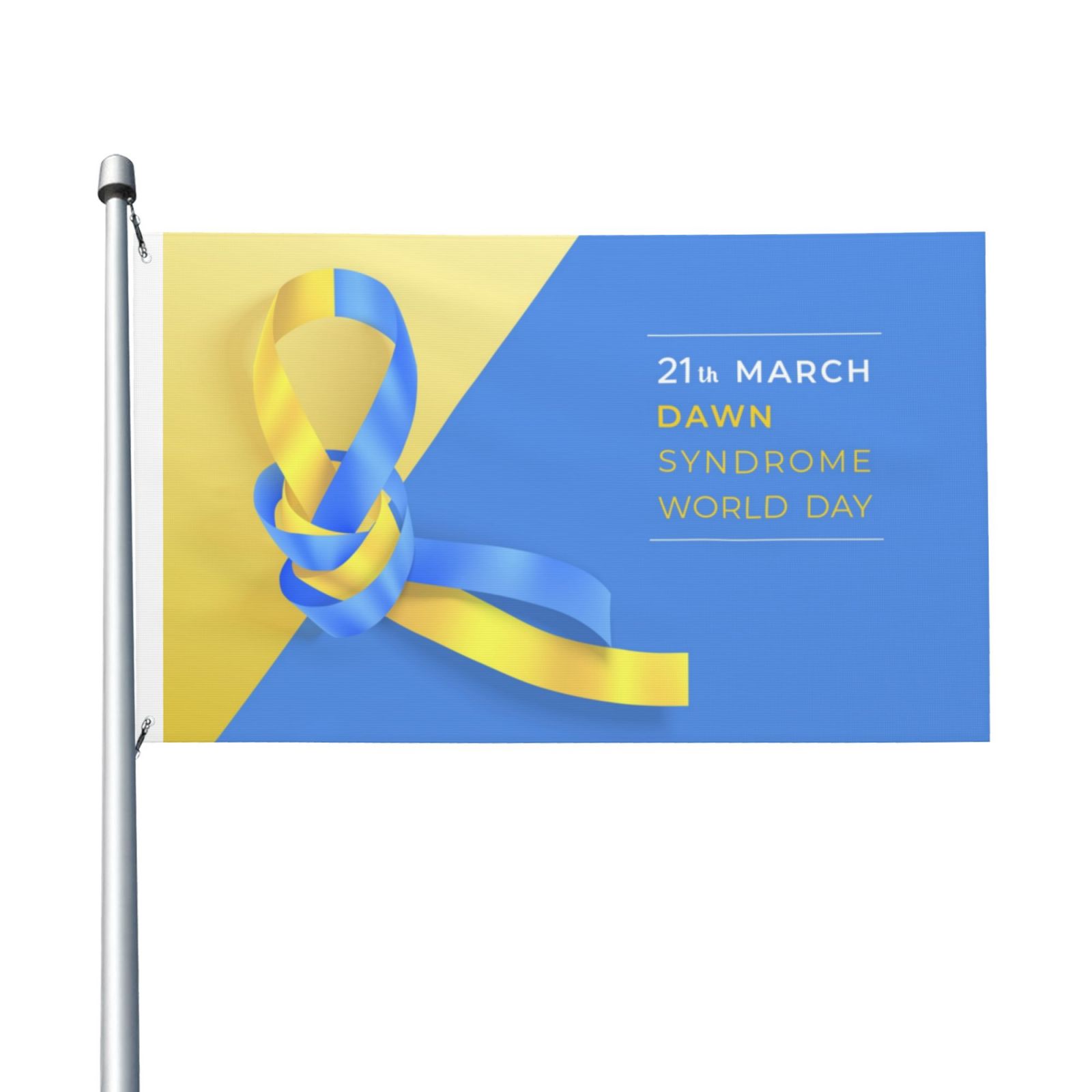 Down Syndrome Awareness Day Garden Flags 3 x 5 Foot Yard Flags Double