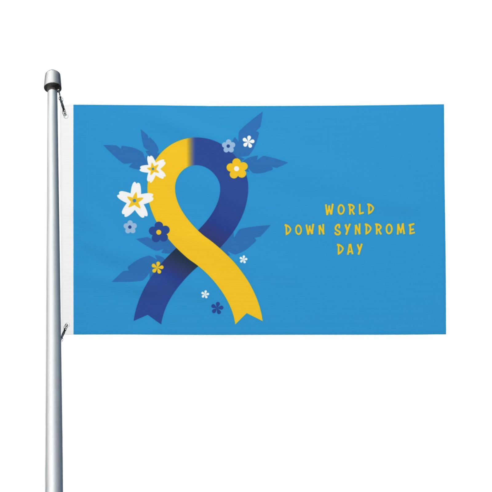 Down Syndrome Awareness Day Garden Flags 3 x 5 Foot Yard Flags Double