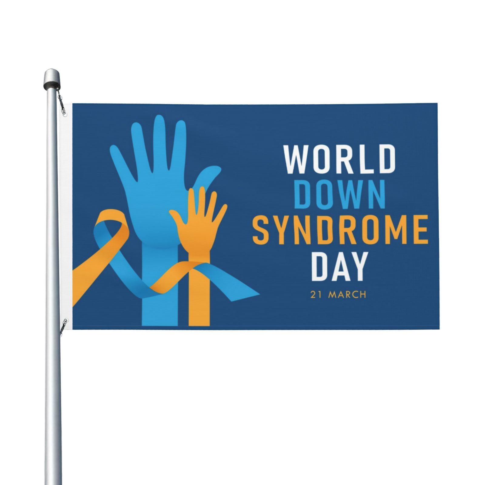 Down Syndrome Awareness Day Garden Flags 3 x 5 Foot Yard Flags Double