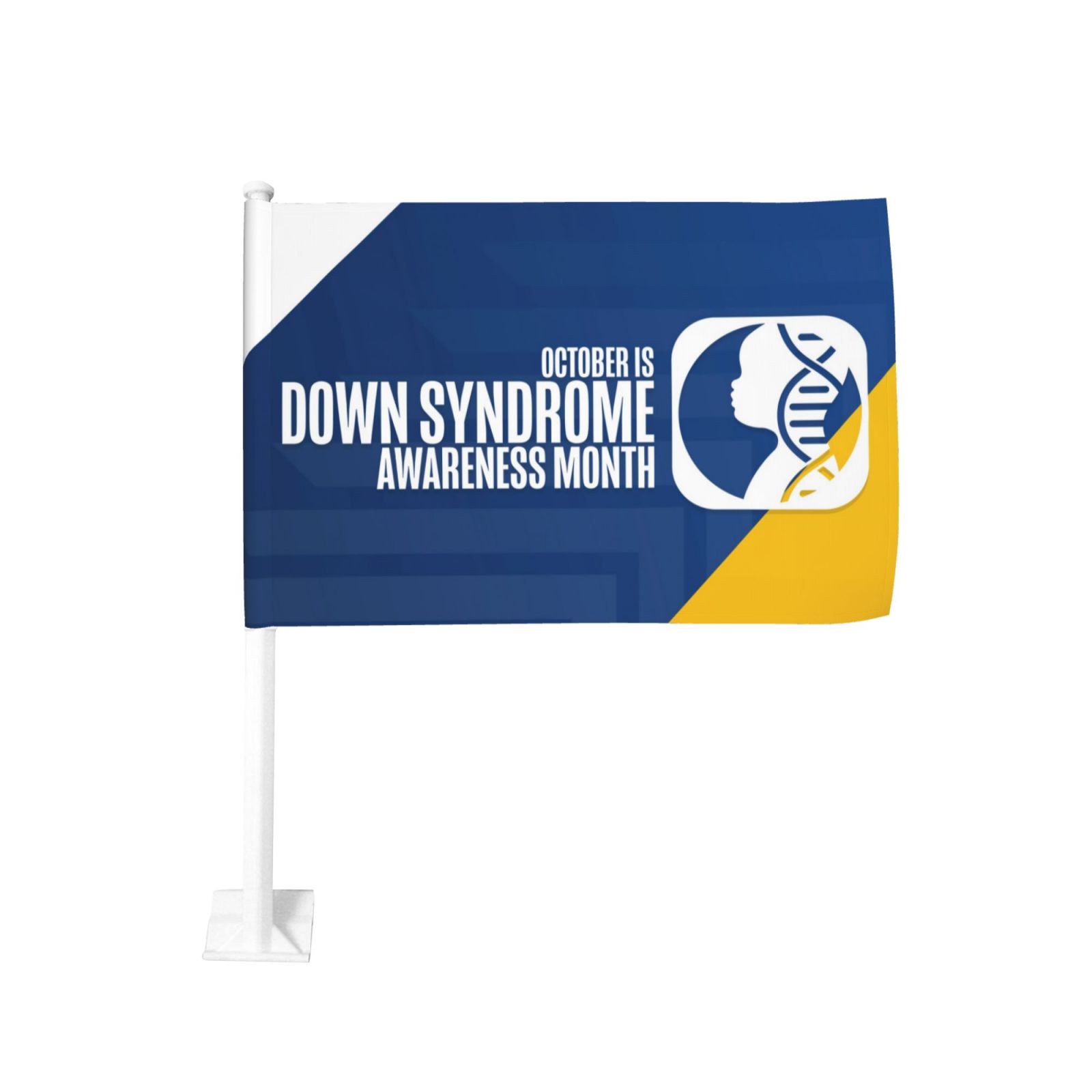 Down Syndrome Awareness Month Car Flags Window Clip Without Flagpole