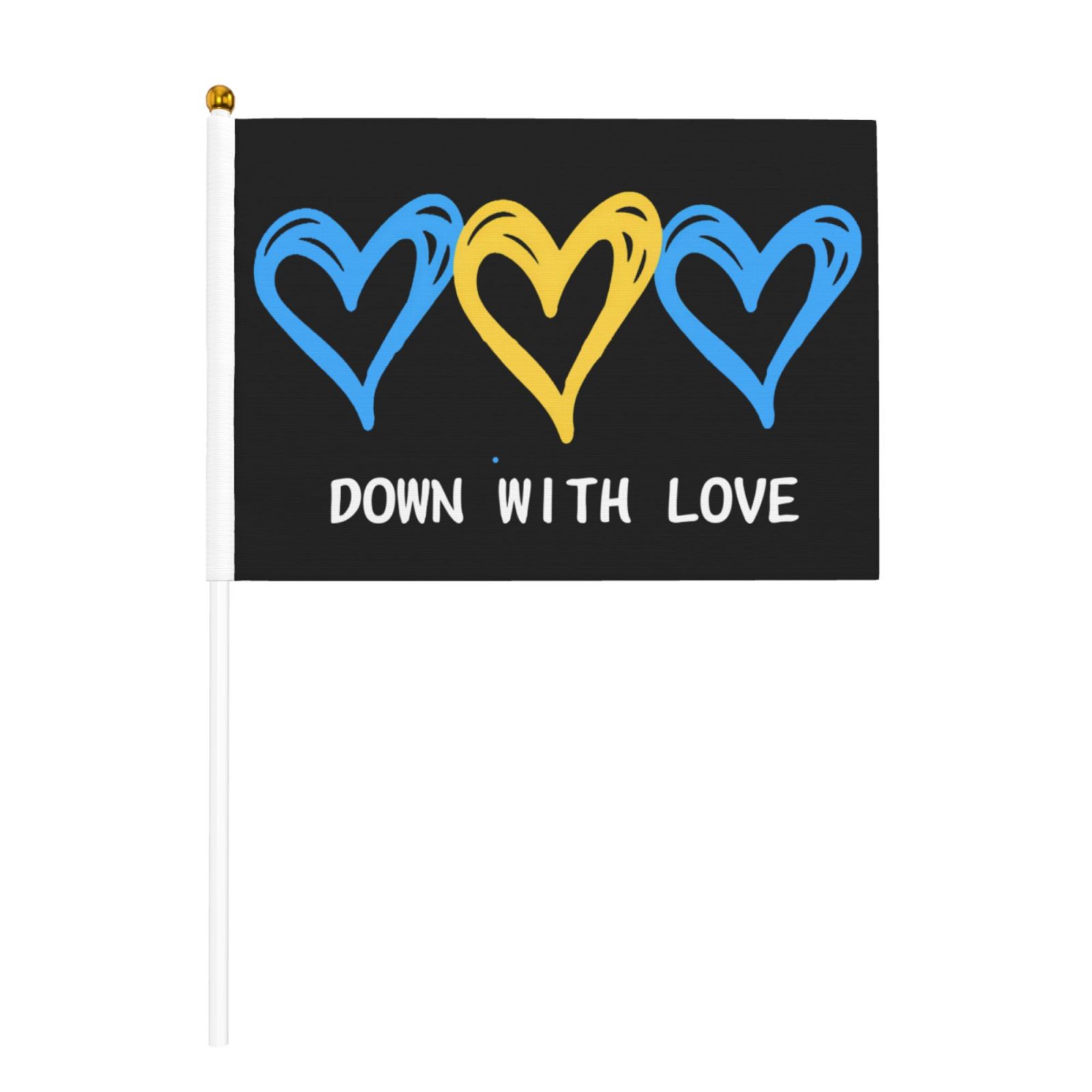 Down Syndrome Awareness Month Flags 10 Packs Mini Handheld Flag Desk