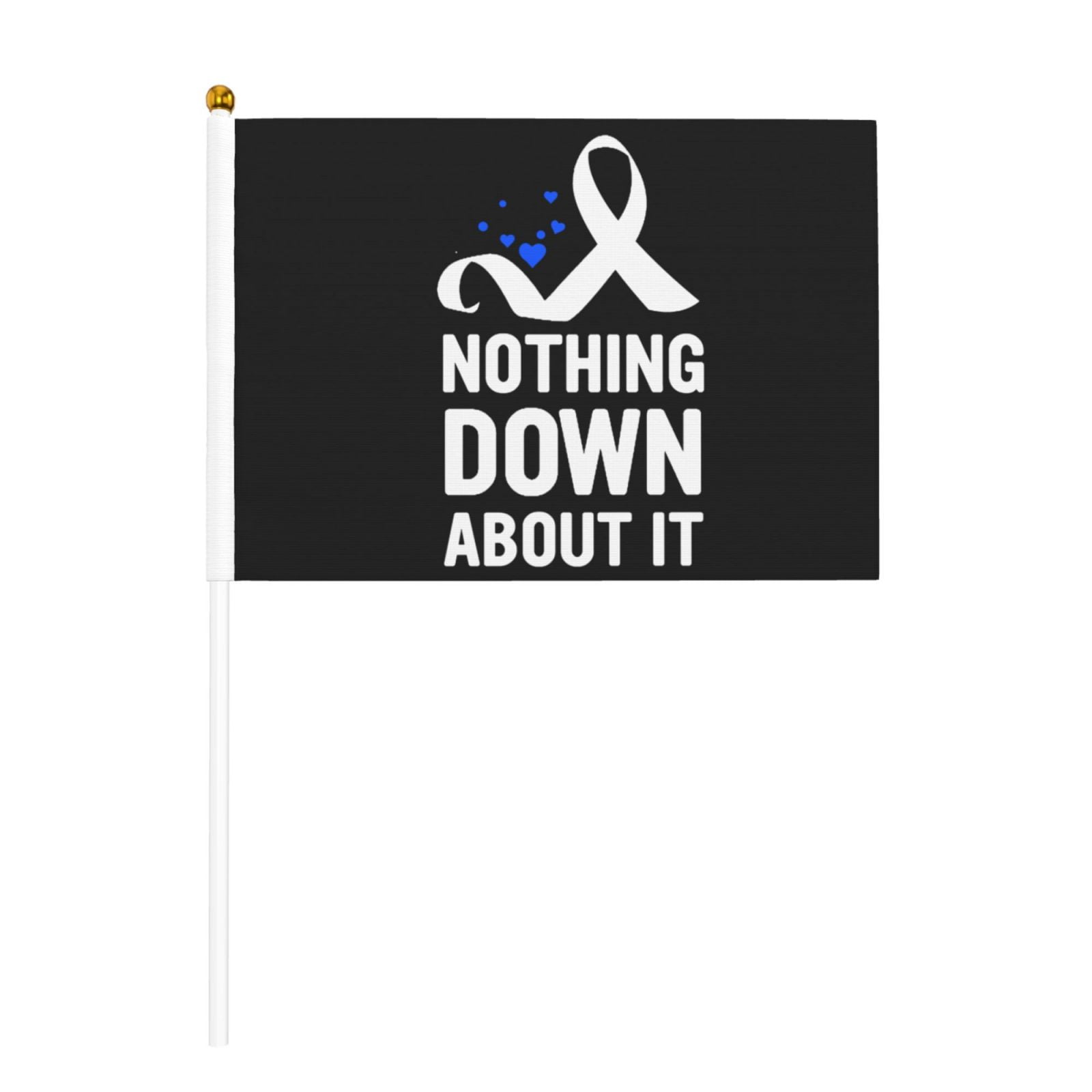 Down Syndrome Awareness Month Flags 10 Packs Mini Handheld Flag Desk