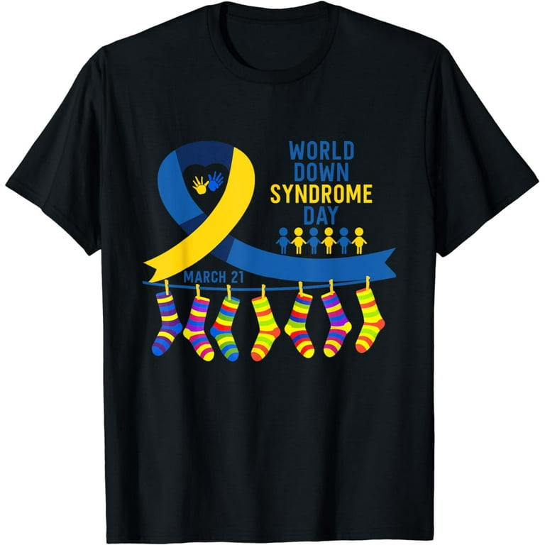 World Down Syndrome Awareness T-Shirt March 21 Yellow Blue T-Shirt World Down Syndrome Awareness T-Shirt March 21 Yellow Blue T-Shirt