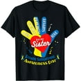 thumbnail image 1 of Down Syndrome Awareness Shirt Brother Sister Down Syndrome T-Shirt Black Small, 1 of 4
