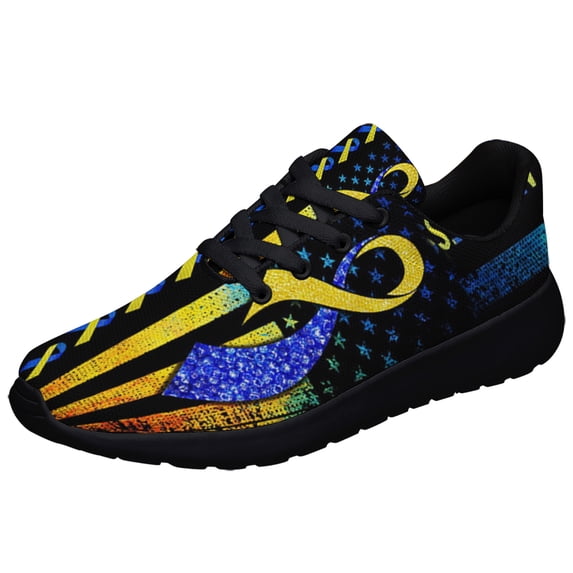 Down Syndrome Awareness Shoes Sneakers for Women Men Black Size 7.5