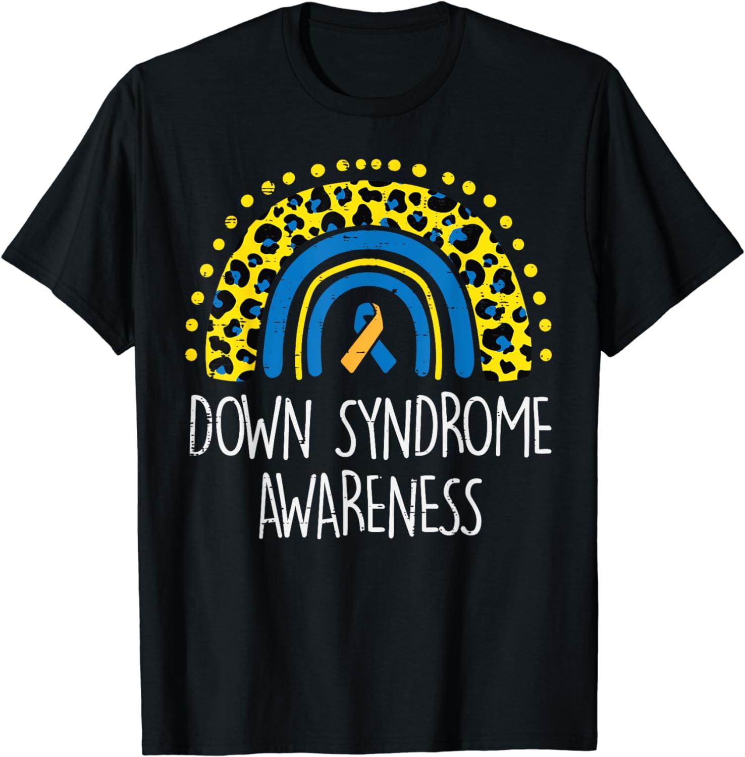 Down Syndrome Awareness T21 Rainbow Trisomy 21 Teacher Women T-Shirt ...