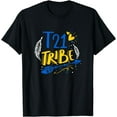 thumbnail image 1 of Down Syndrome Awareness T21 Tribe Blue Yellow Ribbon March T-Shirt, 1 of 3