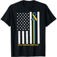 thumbnail image 1 of Down Syndrome Awareness US Flag Trisomy 21 Men Women T-Shirt, 1 of 4