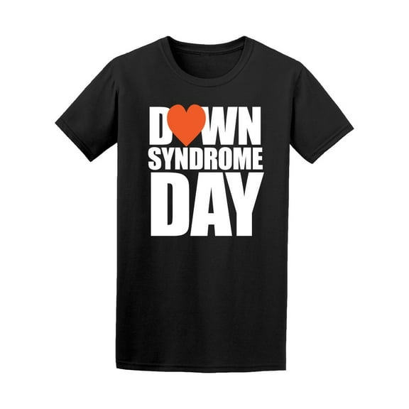 Down Syndrome Day Heart Graphic T-Shirt Men -Image by Shutterstock, Male Medium