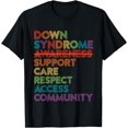 thumbnail image 1 of Down Syndrome T-Shirt Awareness Care Respect Access Gift, 1 of 4