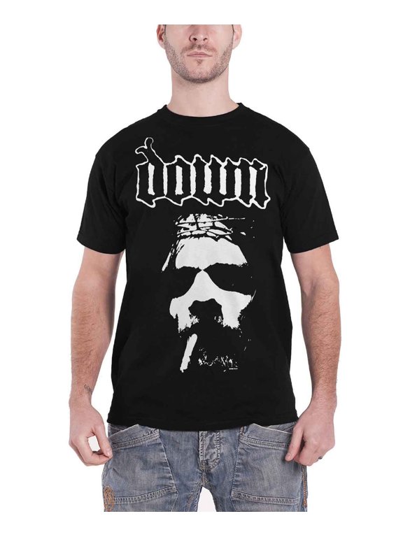 T Shirt band logo Smoking Jesus Face official Mens New Black