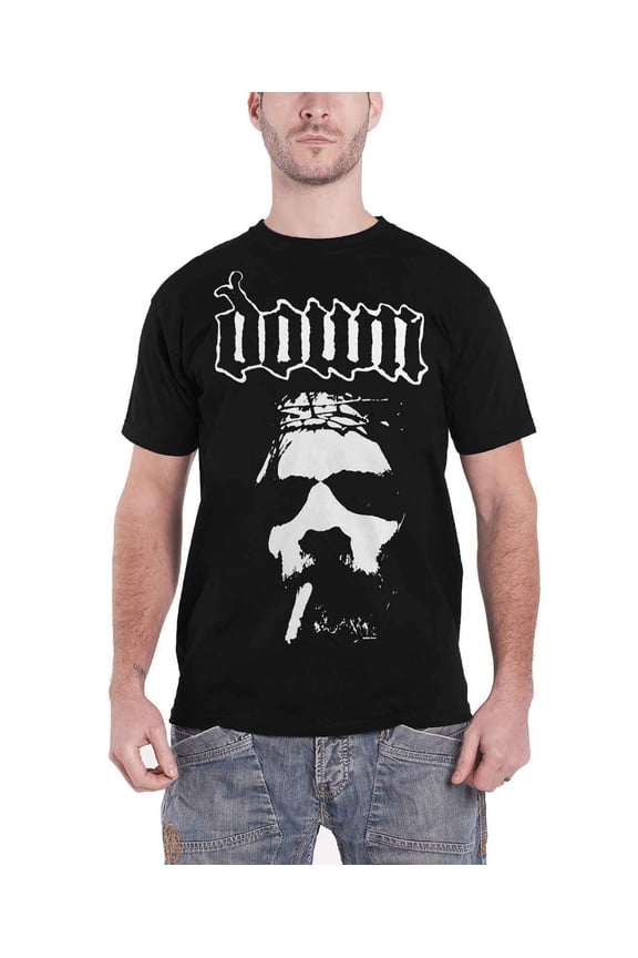 T Shirt band logo Smoking Jesus Face official Mens New Black