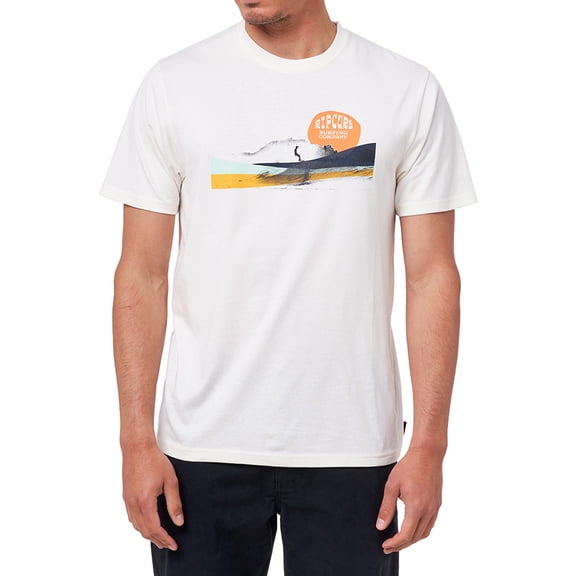 Down The Line Stripe Short Sleeve T-Shirt [Bone]