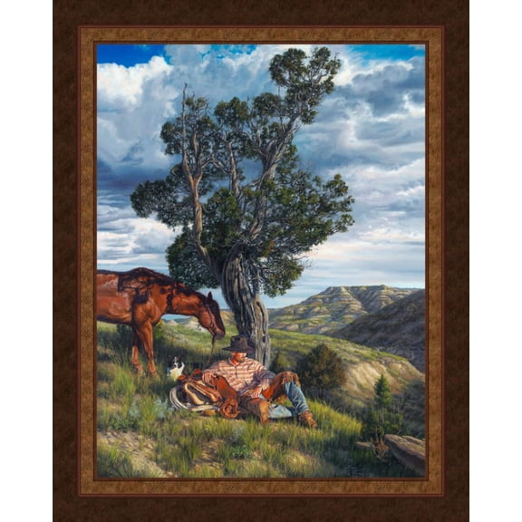 Down Time Western Panel Cotton Fabric