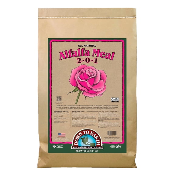 Down To Earth Alfalfa Meal 2-0-1 Organic Plant Food, 40 lb Bag