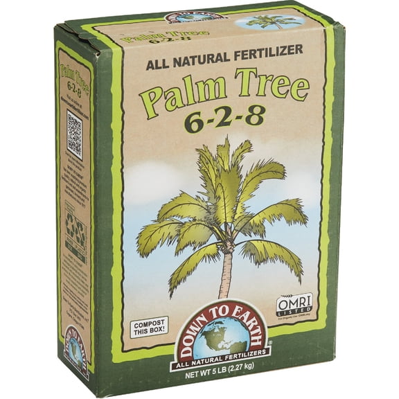 Down to Earth Palm and Tropical Food Natural Fertilizer 6-2-8 Granules - 5 lbs