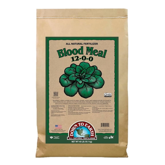 Down To Earth Blood Meal 12-0-0 Organic Plant Food, 40 lb Bag