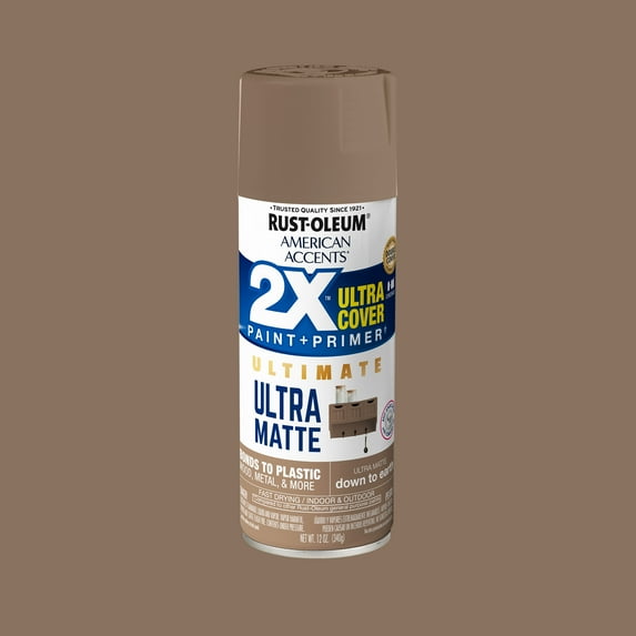 Down To Earth, Rust-Oleum American Accents 2X Ultra Matte Spray Paint-371770, 12 oz