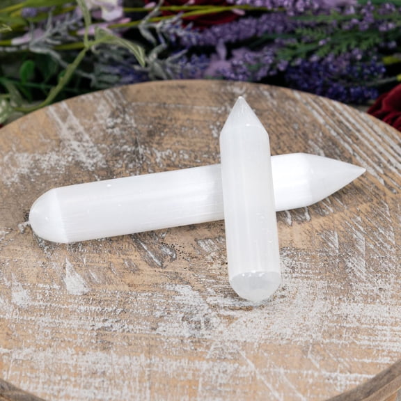 Down To Earth Selenite Wand with Point