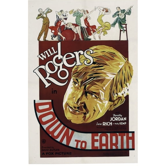 Down To Earth Will Rogers 1932. Movie Poster Masterprint (11 x 17)
