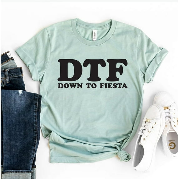 Down To Fiesta T-shirt Bachelorette Shirts Women's Party Top Mexican Tshirt Drinking Gift Taco Tuesday Shirt Cinco De Mayo Tee