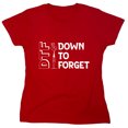 thumbnail image 1 of Down To Forget Sarcastic Humor Novelty Funny Women's Casual Tees, 1 of 3