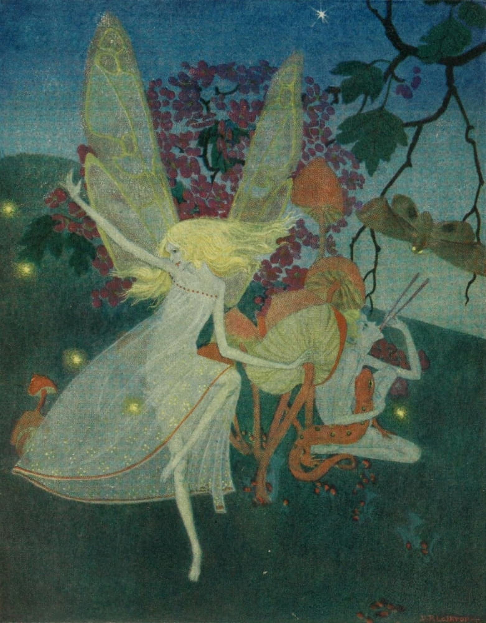 Down-adown-Derry 1922 I heard the fairies in a ring Canvas Art - Dorothy Lathrop (24 x 36)