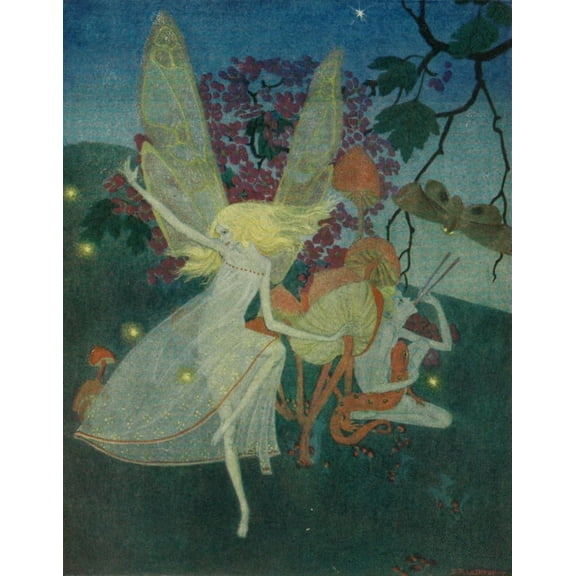 Down-adown-Derry 1922 I heard the fairies in a ring Canvas Art - Dorothy Lathrop (24 x 36)