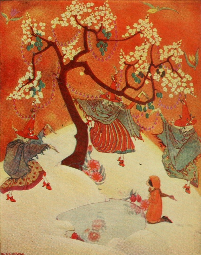 Down-adown-Derry 1922 Witches Canvas Art - Dorothy Lathrop (24 x 36)