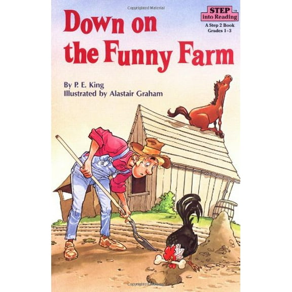 Pre-Owned Down on the Funny Farm (Step into Reading) by Patrick King (Paperback), Children's Books, JUVENILE FICTION / Animals / Farm Animals, First Edition, English