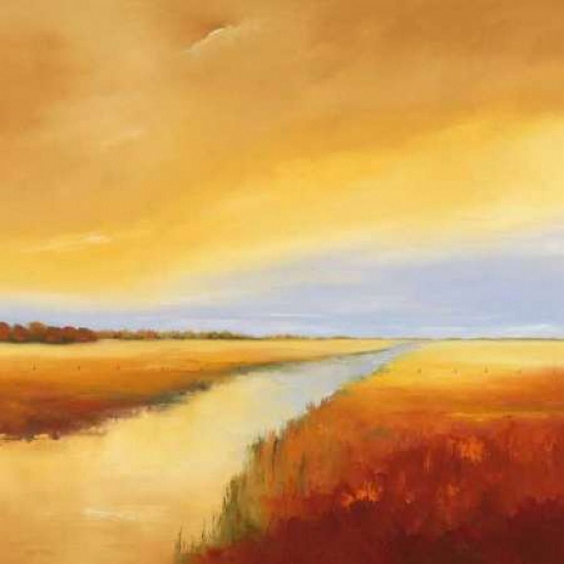 Down the River II Canvas Art - Hans Paus (24 x 24)