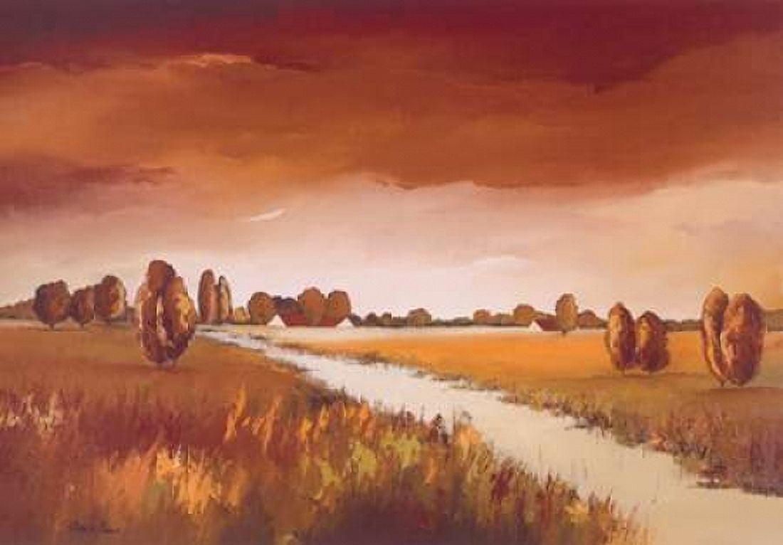 Down the river II Canvas Art - Hans Paus (20 x 28)