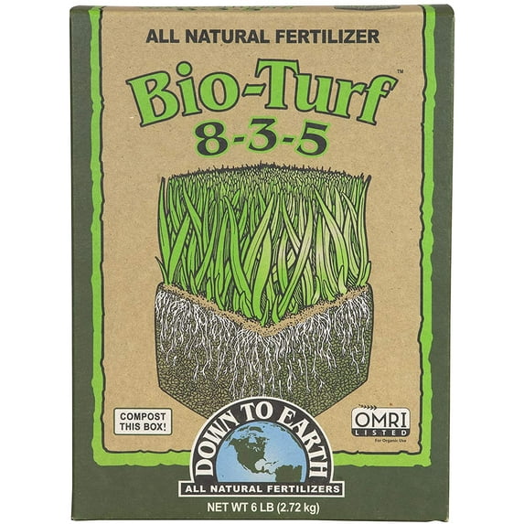 Down to Earth Organic Bio-Turf Fertilizer Mix 8-3-5, 6 lb