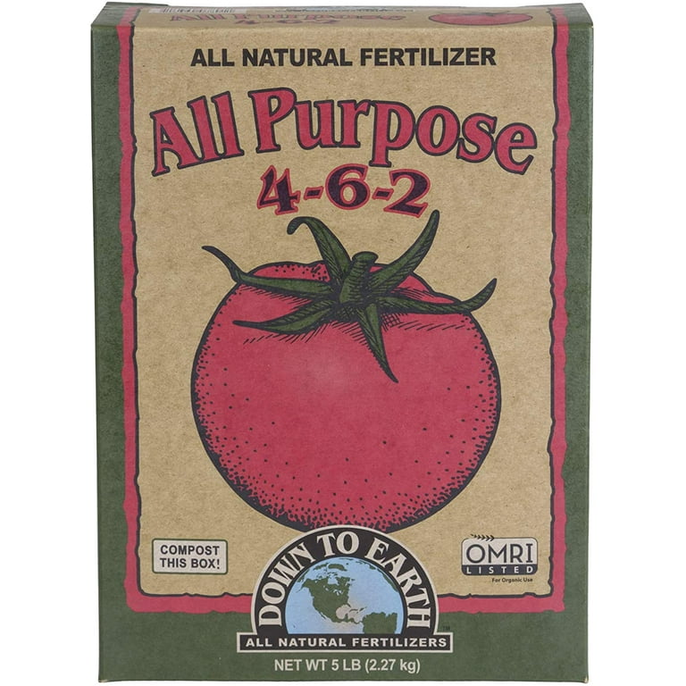 Down to Earth DTE07806 Organic All Purpose Fertilizer Mix 4 6 2 5 lb