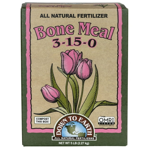 Down to Earth (#DTE07858) Organic Bone Meal Fertilizer 3-15-0, 5 lb