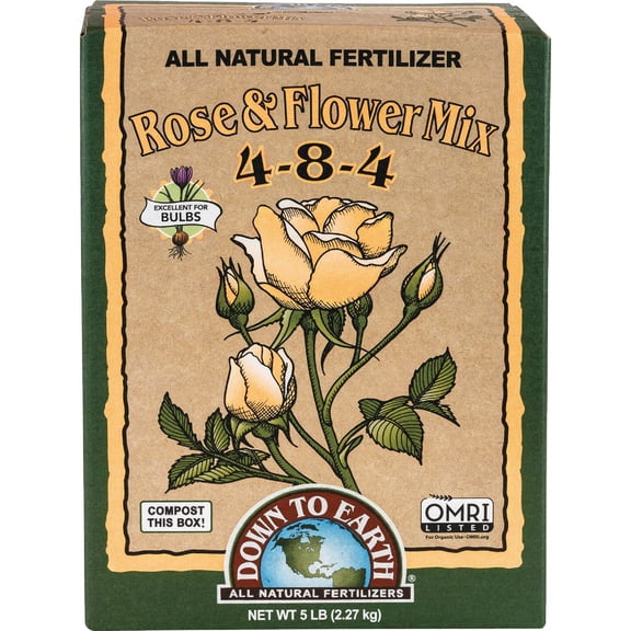 Down to Earth Distributors 07806 All-Purpose Fertilizer Mix 4-6-2 Formula, 5-Lbs. - Quantity 6 Outdoor & Indoor Plant Use, Easy Application