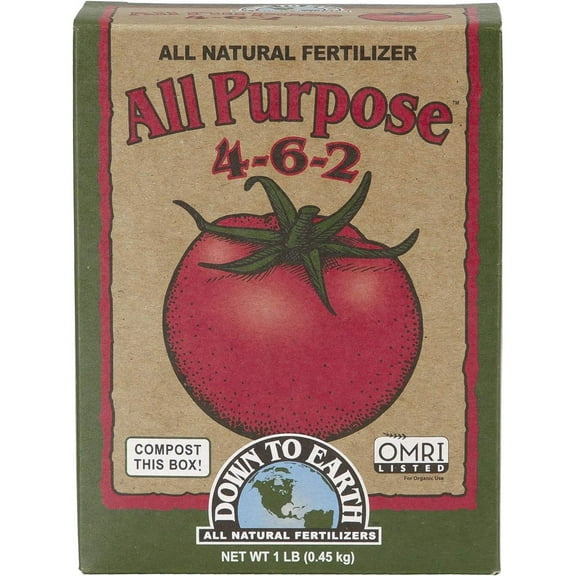 Down to Earth Organic All Purpose Fertilizer Mix 4-6-2, 1 lb
