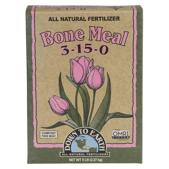 Down to Earth Organic Bone Meal Fertilizer 3-15-0, 5 lb