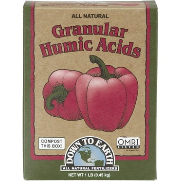 Down to Earth Organic Granular Humic Acids Fertilizer Mix, 1 lb