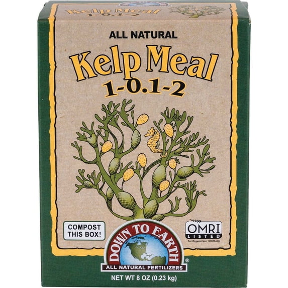 Down to Earth Organic Kelp Meal Fertilizer 1-0.1-2 Mix, 0.5 lb