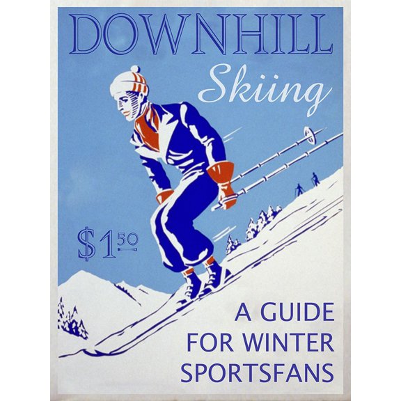 Downhill Skiing Guide Poster Print - GST (24 x 36)